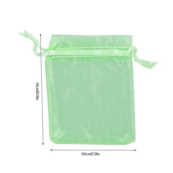 Fruktskyddspåse - KEENSO - 15 * 20cm - Grön - Återanvändbar och andningsbar