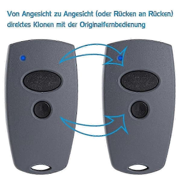 Fjernkontroll for Marantec 222/221/231/232 433MHz 2-Dørs Kontroll Gray&Black