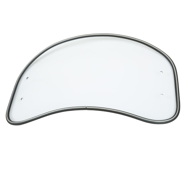 Universal Fit Motorcycle Oval Clear Windshield Wind Deflector Spoiler Shield Transparent