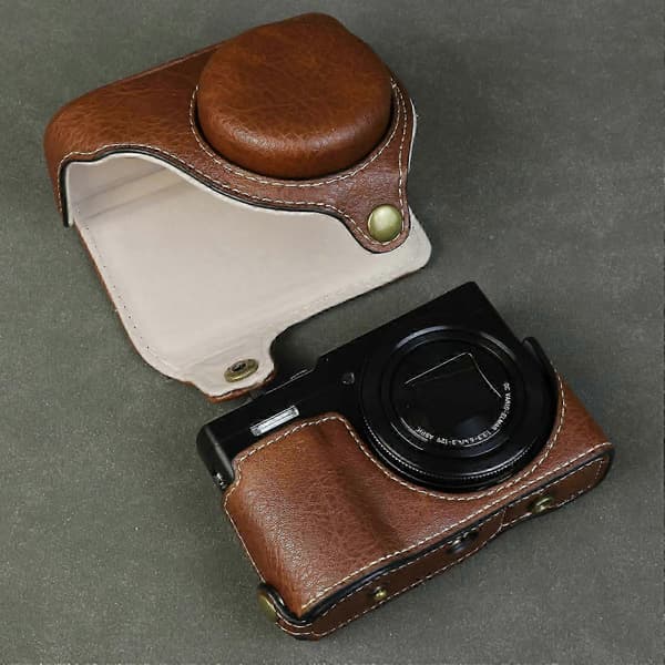 For Panasonic Lumix DMC-ZS99 DMC-TZ99 Camera Case Buffalo Texture PU Leather Protective Cover with S