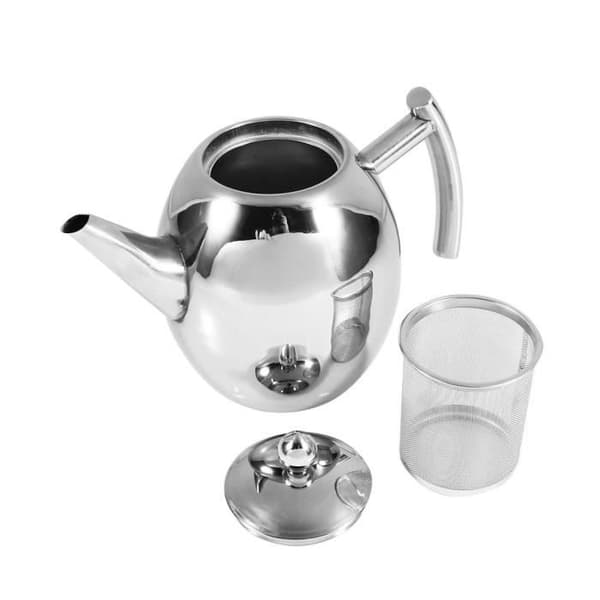 Vattenkokare/tekanna - 1L - Rostfritt stål - Lämplig för alla hällar - Modern design