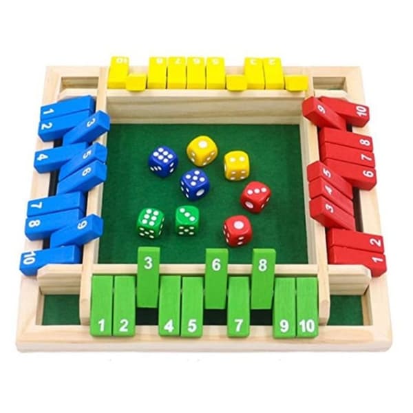 Luk trækassen 8 ds tilpas 2-4 spillere matematikspil til børn flere farver BRÆTSPIL