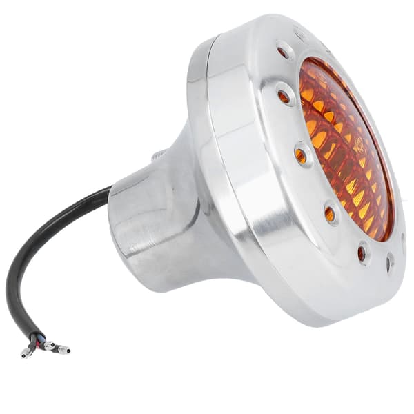 DC12V Retro Motorcycle Headlight 4200K High/Low Beam Front Lamp High Brightness Universal Electroplate