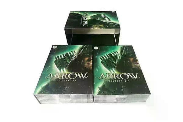 Arrow: Den Komplette Serie Sæson 1-8 DVD-samling, 38-disc sæt, DC Superhelte Drama Engelsk Version