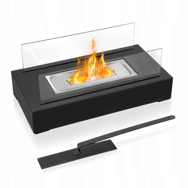 Fritstående Bioethanolpejs Bestgoods2024 35 X 14 X 18 Cm Sort black