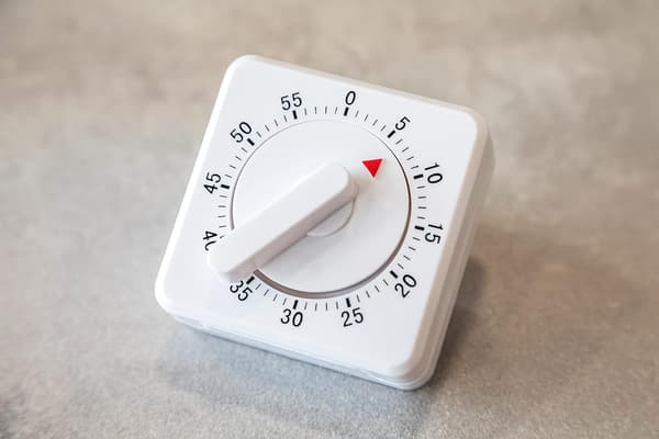2-pakning kjøkkentimer, 60 minutter, hvit apple