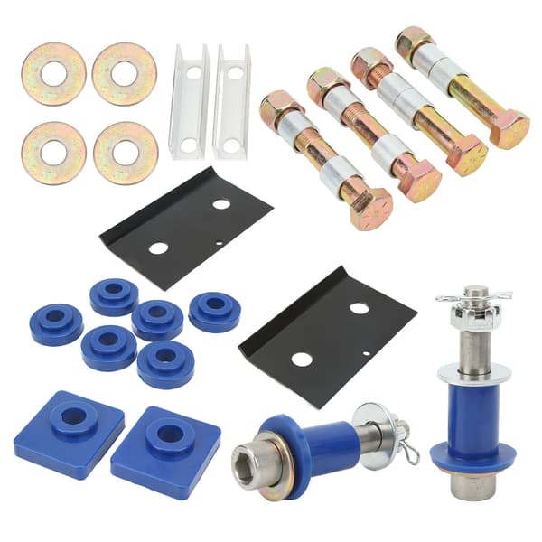 22 PCS Heavy Duty Hood Pivot Bushings Mounting Bolt Kit Complete Replacement for Peterbilt 379