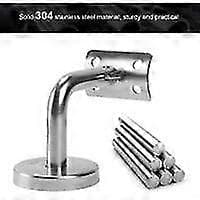 Railing Bracket 10 Pieces Stainless Steel 304 For Stair Railing Wall Mount Wooden Railing Silver