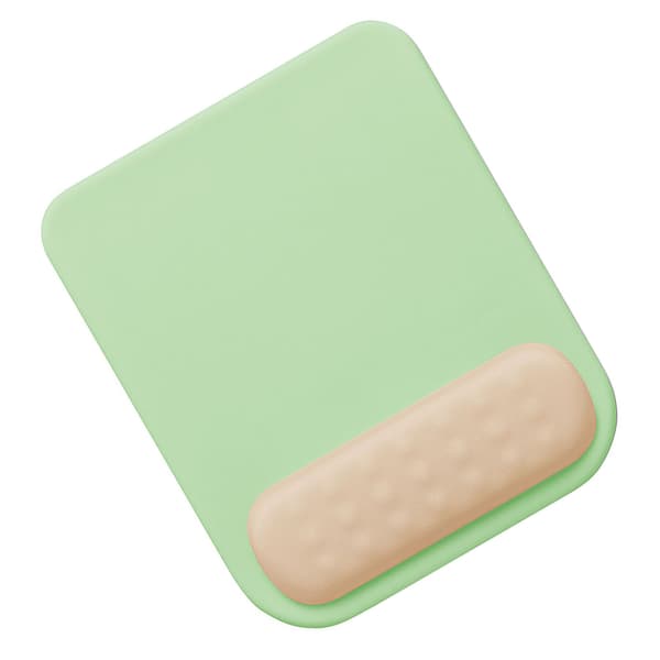 Beskyttende musematte for håndledd, silikon, polyuretanfiber, myk, hudvennlig datamusematte for kontor, grønn og lys khaki