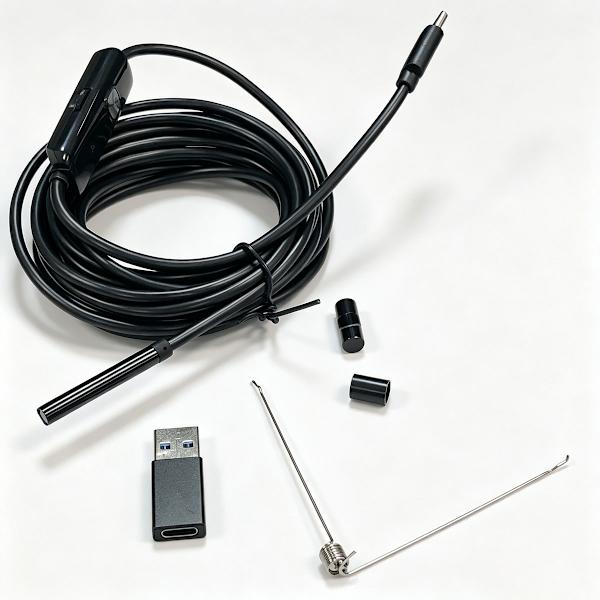 USB-C Endoskop til Android/Windows IP67 vandtæt Sort 3,5m Sort Black 3.5m