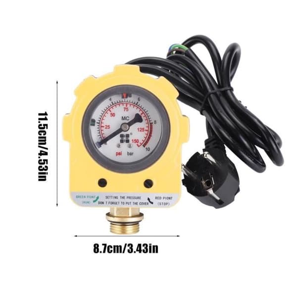 BOYOU Trykregulator - 220V 10 bar - til vandpumpe