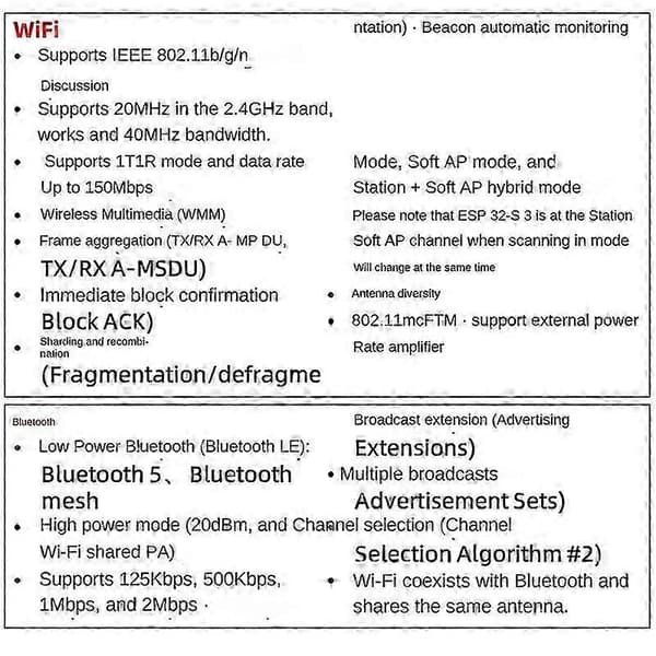 ESP32 ESP32-S3 WiFi+Bluetooth IoT Dual Type-C -kehityskortti, ydinlevy ESP32-C6-DevKitC-1 Develo