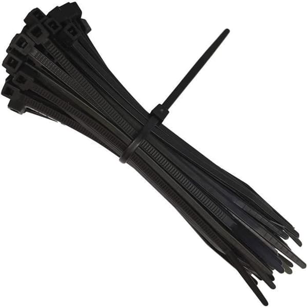 Kabelbindere - LESHP - 150 mm x 2,5 mm - Nylon - Sort - Pakke med 100