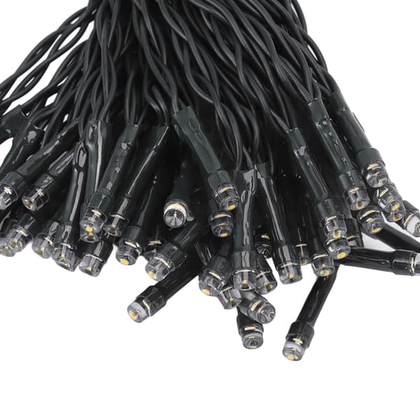 Dekorative solcellelys, 100 LED, 8 moduser, IP65 vanntett, 12m solcellelys for utendørs hage, varmhvit