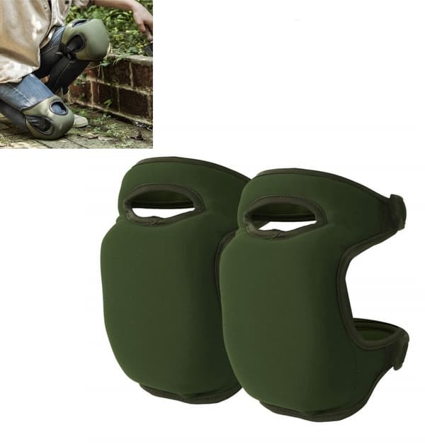 ING Knee Pads for Gardening - Extra Thick Knee Pads - Adjustable Knee Pads (Green)