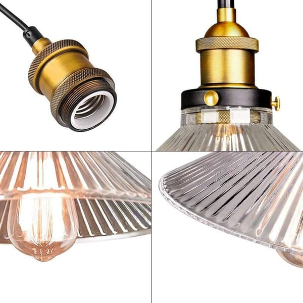Amerikansk Rustik Retro Industriel Stil Enkel Parasol Lysekrone (Uden Pære), Indendørs Belysning