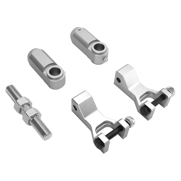 5 Pcs/Set ATV Front Rear Lowering Kit in Aluminum Alloy, Replacement for Raptor 350 660 700 Silver