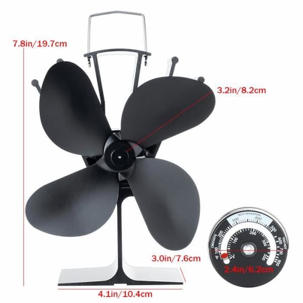 Skorstensventilator - TEMPSA - 4 blade - 1400 RPM - Lydløs - Varmefordeling