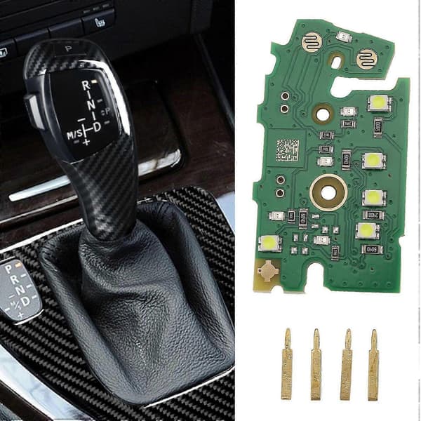 Til BMW LHD Bil Gear Shift Knob Panel m/LED Circuit Board Reparation