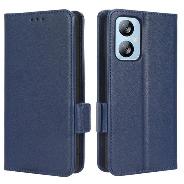 Telefonfodral - Blackview - A52 Pro - PU-läderfodral - Fullt skydd - Marinblå