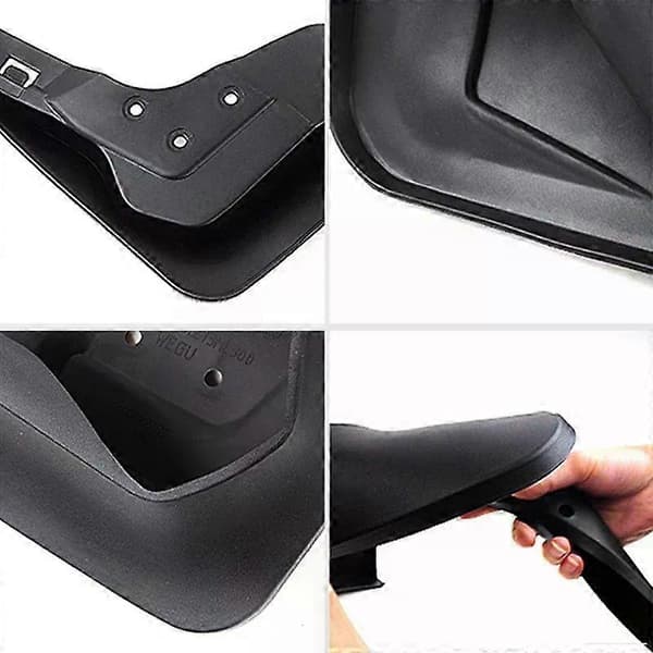 Passer til XPeng P7 2021 2022 2023 Bil Styling ABS Bil Mud Flaps Sprutbeskyttelse Mudguards MudFlaps Front Bak Skjerm Auto Tilbehør Black