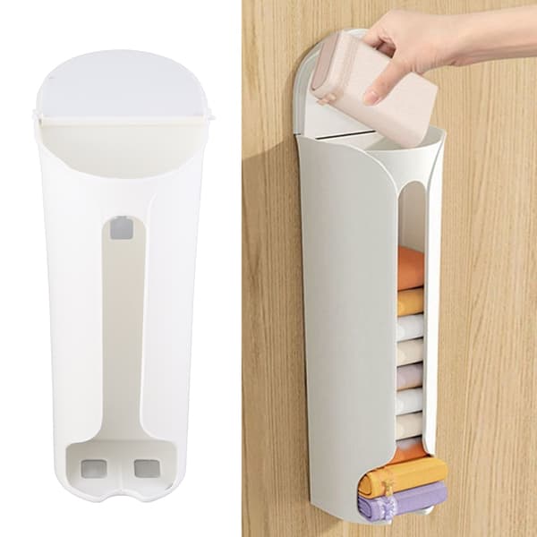 Plastic Storage Box for Underwear and Socks, Wall-Mounted Wardrobe Holder