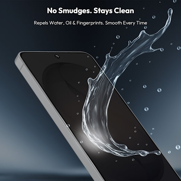 2-Pack Samsung S26 Privacy Screen Protector & 1-Pack Lens Protector - Tempered Glass | [Automatic Installation] - Bubble-Free