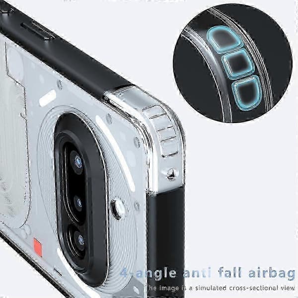 PC Hybrid TPU-telefonfodral för Nothing Phone 3a--