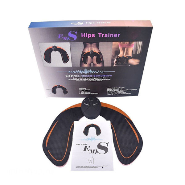 Electronic Muscle Stimulator for Training Buttocks EMS Black black