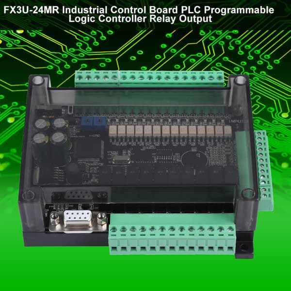 FX3U-24MR industriellt styrkort PLC programmerbar logikkontroller reläutgång - 1 st