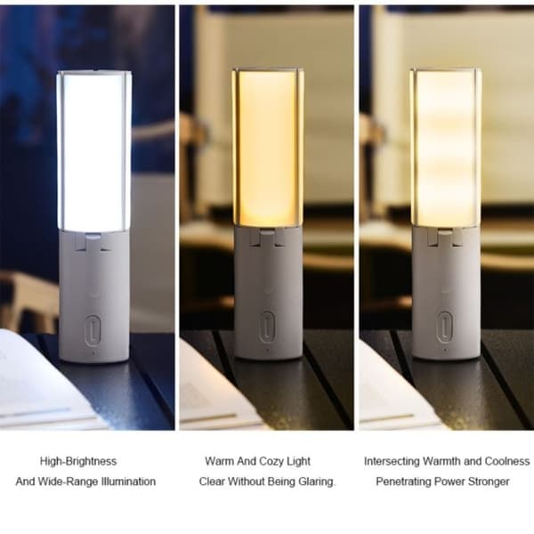 Campinglampe - 4000mAh Genopladelig Campinglampe - Sammenfoldelig Campinglanterne - Campinglys med 3 Lysstyrketilstande