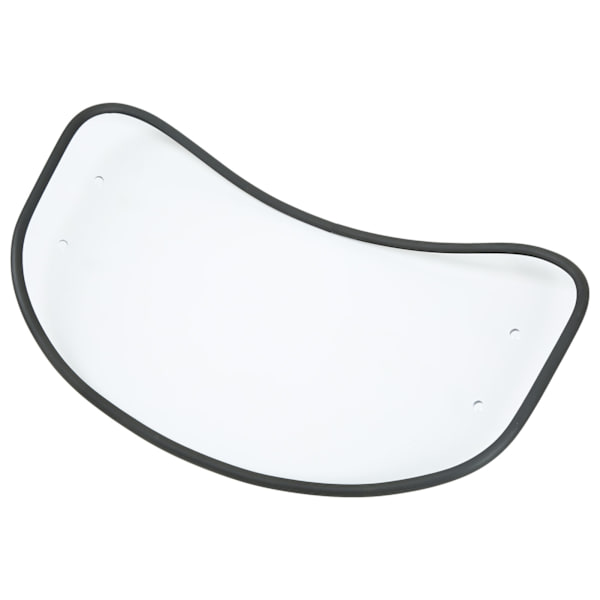 Universal Fit Motorcycle Oval Clear Windshield Wind Deflector Spoiler Shield Transparent