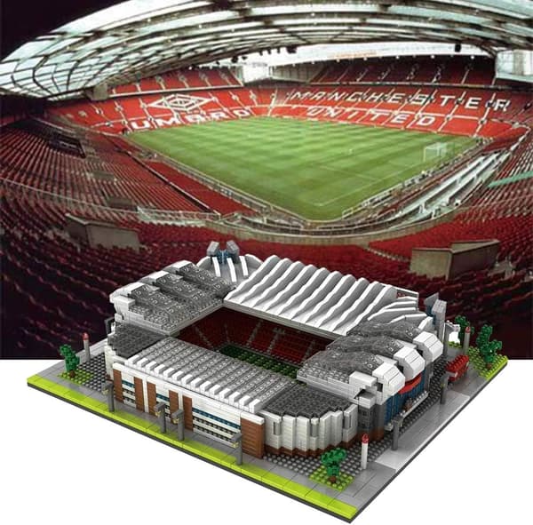 3800 dele Byggemodel til at samle Old Trafford Stadion med