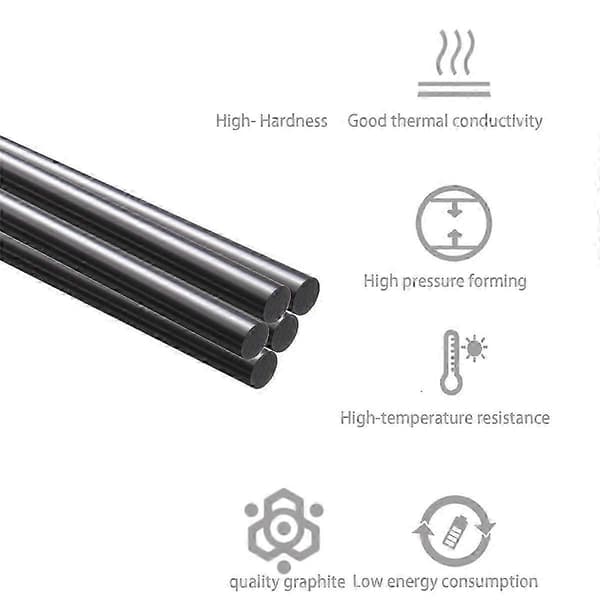 Grafiittisekoitustankosarja sulan metallin käsittelyyn valussa Black