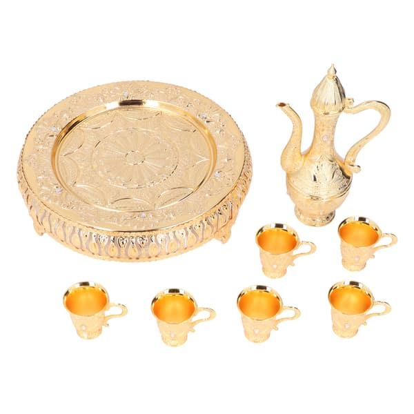 Vinglass Gullfarget europeisk stil vinsett metall Lite vinglass vinkanne Vindispenser