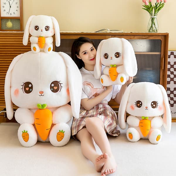Soft Stuffed Animal Rabbit Plushie Sitting Rabbit, 40cm Easter