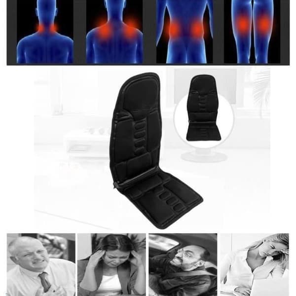 Progress - Massagesits, Uppvärmd Massagemadrass, Massageapparat, Ryggmassagestol