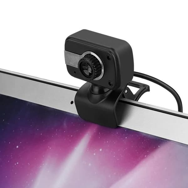 Pro HD Webcam, 12MP USB Webcam, 360° HD Webkamera med indbygget mikrofon, Desktop PC-kamera til MSN, ICQ og computer
