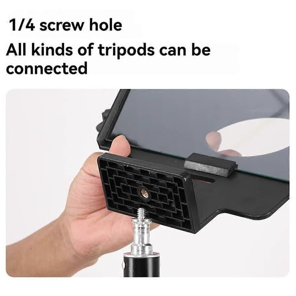 F8 Universal Teleprompter til Tablets Laptops Smartphones Kameraer