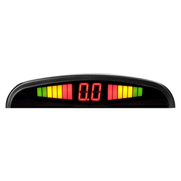 Parkeringssensor bagtil bakradar system med 4 parkeringssensorer afstandsmåling LED afstandsvisning advarselsbuzzer