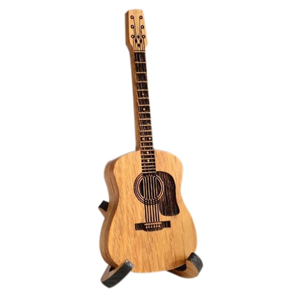 Trägitarrplockfodral Söt gitarrform Akustisk gitarrplocklåda för gitarrstandardplock A