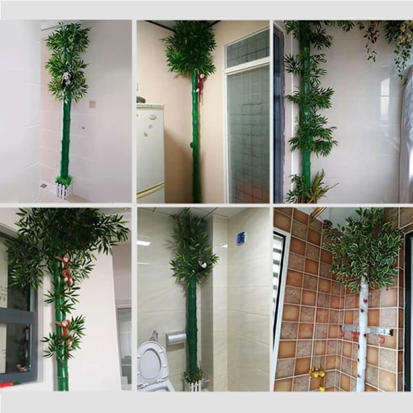 Pipeline Bamboo Forest Cover Simulering Bamboo Pipeline dekorativt cover 4 Inch5pcs