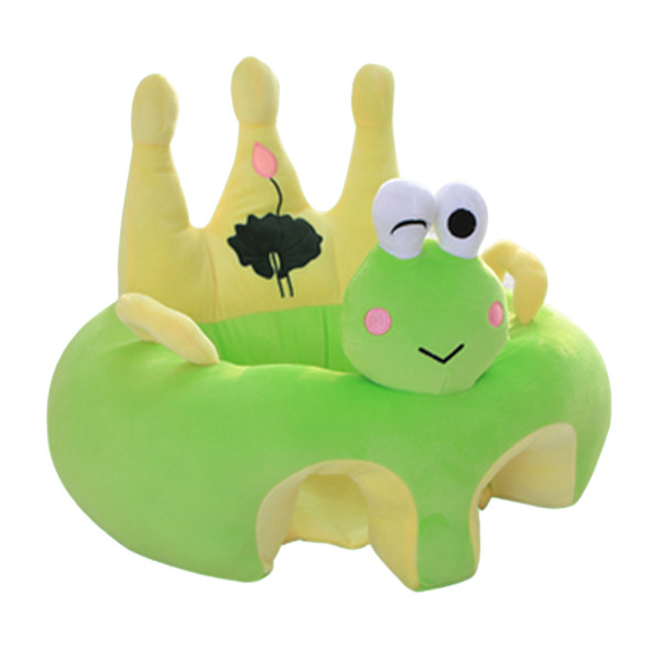 Tecknad sits Barn Baby Baby Söt Baby Anti-fallande soffa Tecknad djurplyschleksak för baby Frog