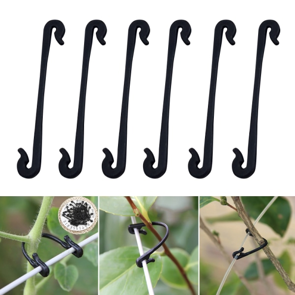 1/2/3/5/10 förpackningar Växtympningsklämmor Vines Bundet spänne Fast surrningskrok Flexibel klämma 3 Bags