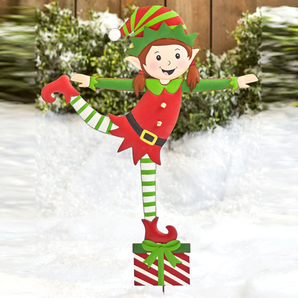 The Xmas Collection Christmas Elf Garden Pile Christmas Insert Outdoor Decoration Boy