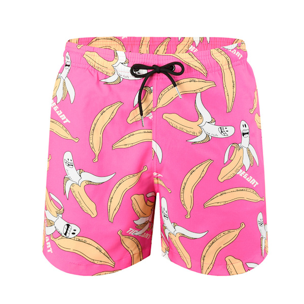 Dubbellagers bermudashorts för män med mobiltelefonhållare för Summer Beach Dark Grey M