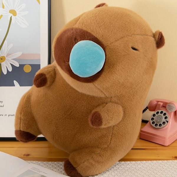 Capybaras Snot Infällbar plyschdocka Bekväm plyschfyllning Skastkudde för barn Pojke Flicka Kvinnor Män 30cm