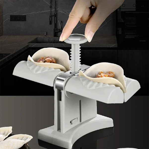 Dubbelhuvud Automatisk Dumpling Maker Multipurpose DIY Dumpling Making Mall