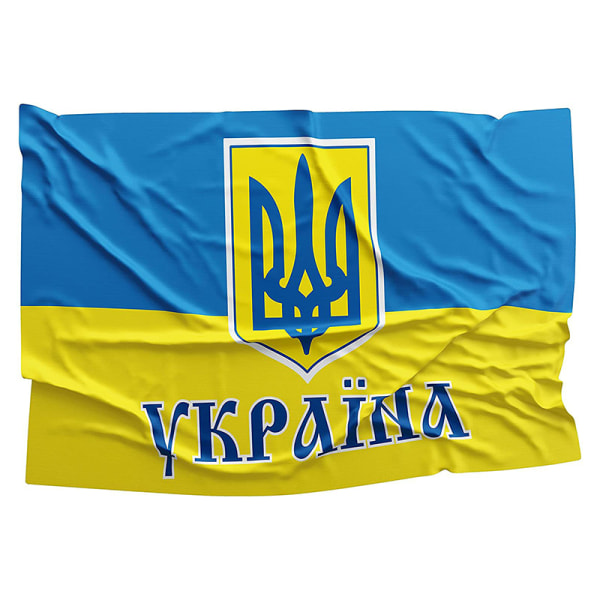 Ukrainas flagga Nationella polyesterflaggor USA ukrainsk vänskapsbanner 90*150cm C