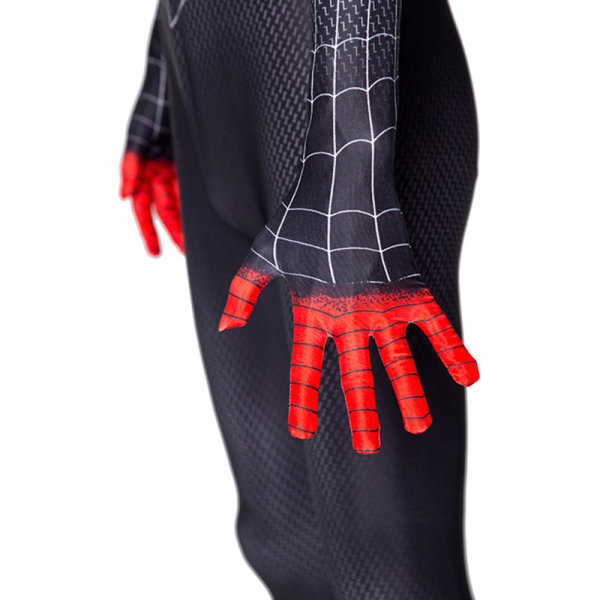 Den fantastiska Spider-Man-kostymen för vuxen/barn Halloween rollspel bär med huvudbonader Cosplay jumpsuits i ett set L